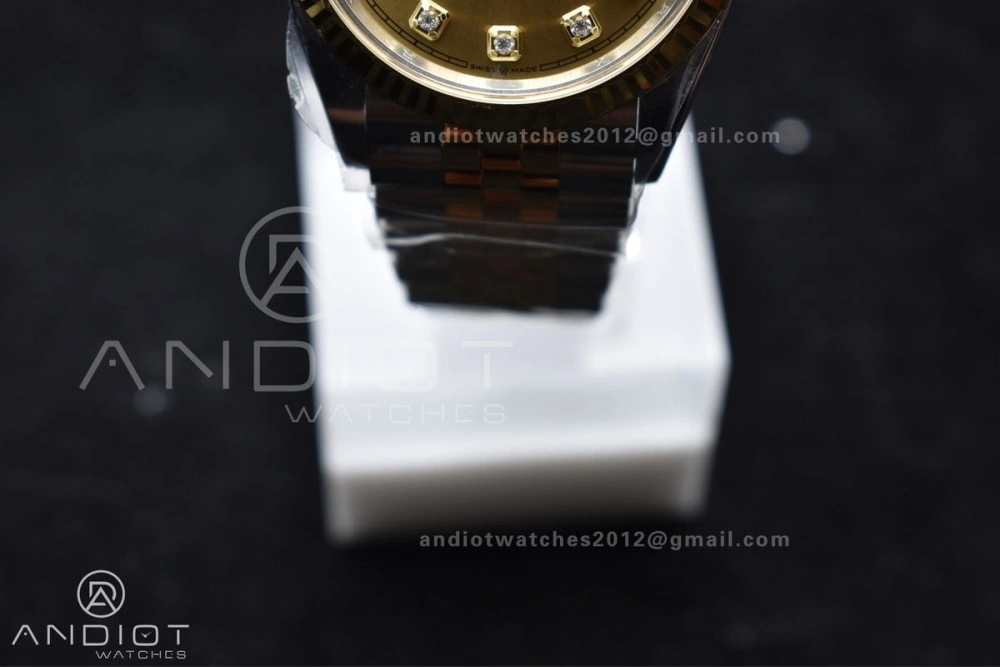 DateJust 36 126233 Clean 1:1 Best Edition 904L Steel YG Diamonds Dial on SS YG Jubilee Bracelet VR3235