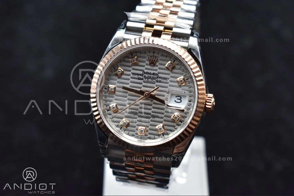 DateJust 36 126234 904L SS VSF 1:1 Best Edition Silver Dial Diamond Markers On Jubilee Bracelet VS3235