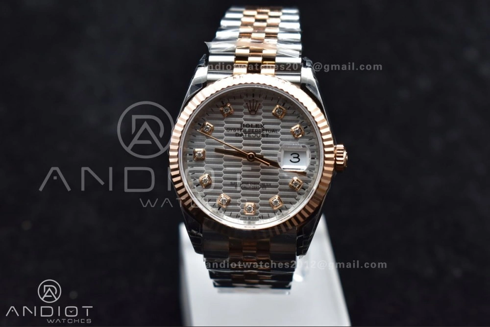 DateJust 36 126234 904L SS VSF 1:1 Best Edition Silver Dial Diamond Markers On Jubilee Bracelet VS3235