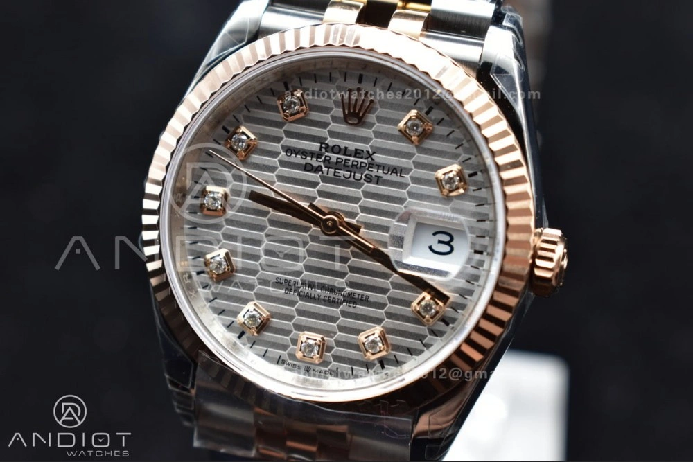 DateJust 36 126234 904L SS VSF 1:1 Best Edition Silver Dial Diamond Markers On Jubilee Bracelet VS3235