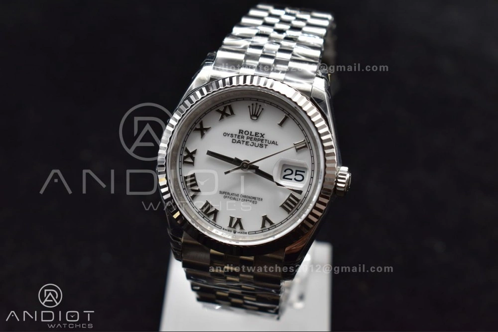 DateJust 36 126234 904L SS VSF 1:1 Best Edition White Dial Roman Markers on Jubilee Bracelet VS3235