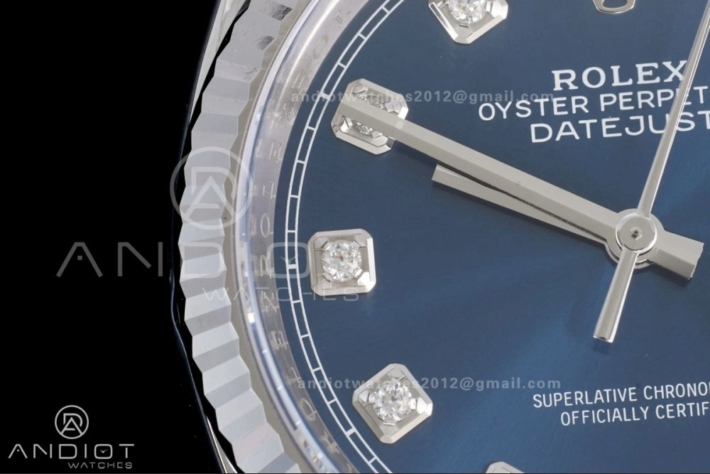 DateJust 36 126234 Clean 1:1 Best Edition 904L Steel Blue Diamonds Dial on Jubilee Bracelet SH3235