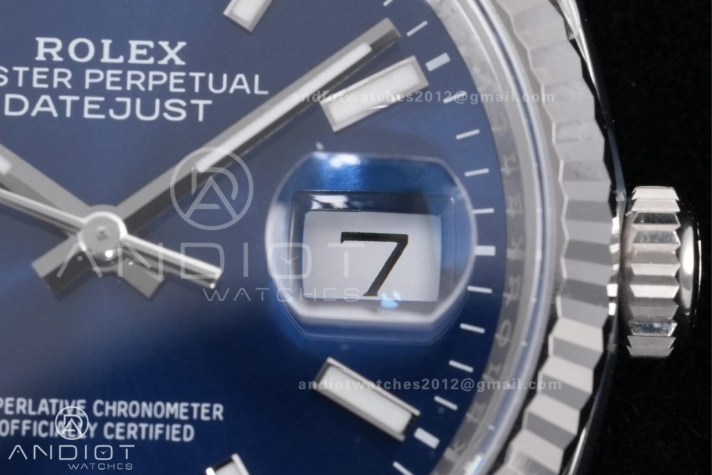 DateJust 36 126234 Clean 1:1 Best Edition 904L Steel Blue Stick Dial on Jubilee Bracelet SH3235