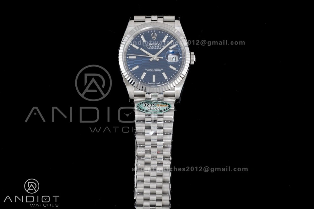 DateJust 36 126234 Clean 1:1 Best Edition 904L Steel Blue Texted Dial on Jubilee Bracelet SH3235