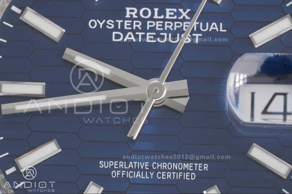 DateJust 36 126234 Clean 1:1 Best Edition 904L Steel Blue Texted Dial on Jubilee Bracelet SH3235