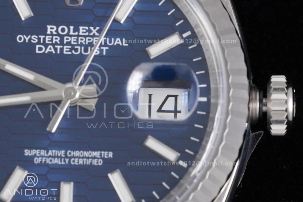 DateJust 36 126234 Clean 1:1 Best Edition 904L Steel Blue Texted Dial on Jubilee Bracelet SH3235