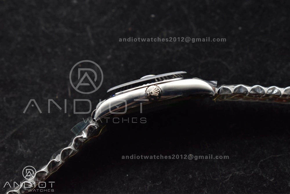 DateJust 36 126234 Clean 1:1 Best Edition 904L Steel Gray Dial Green Roman Markers on Jubilee Bracelet VR3235