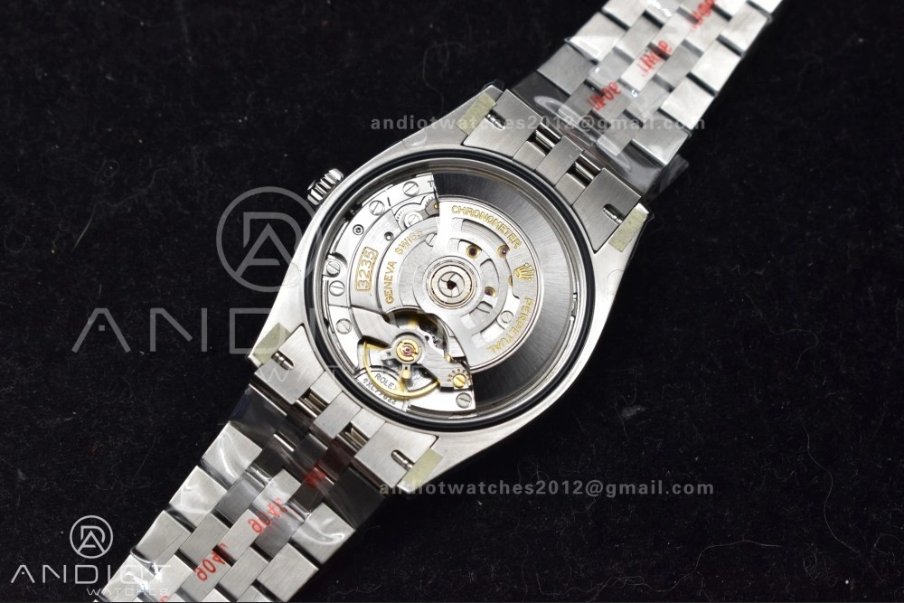 DateJust 36 126234 Clean 1:1 Best Edition 904L Steel Gray Dial Green Roman Markers on Jubilee Bracelet VR3235