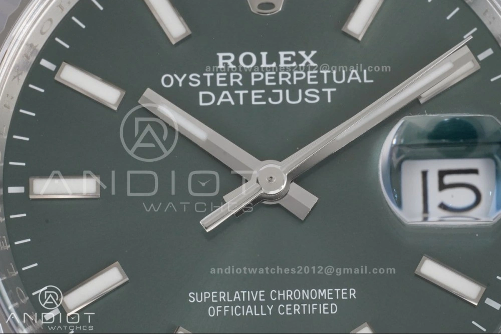DateJust 36 126234 Clean 1:1 Best Edition 904L Steel Green Stick Dial on Jubilee Bracelet SH3235