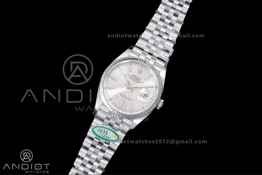DateJust 36 126234 Clean 1:1 Best Edition 904L Steel Silver Stick Dial on Jubilee Bracelet SH3235