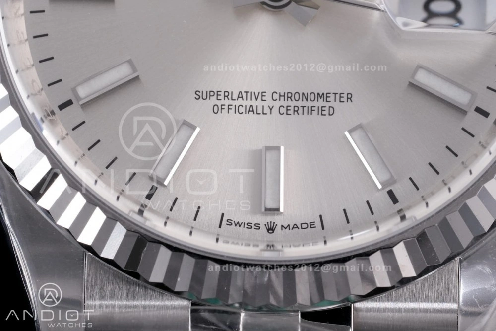 DateJust 36 126234 Clean 1:1 Best Edition 904L Steel Silver Stick Dial on Jubilee Bracelet SH3235