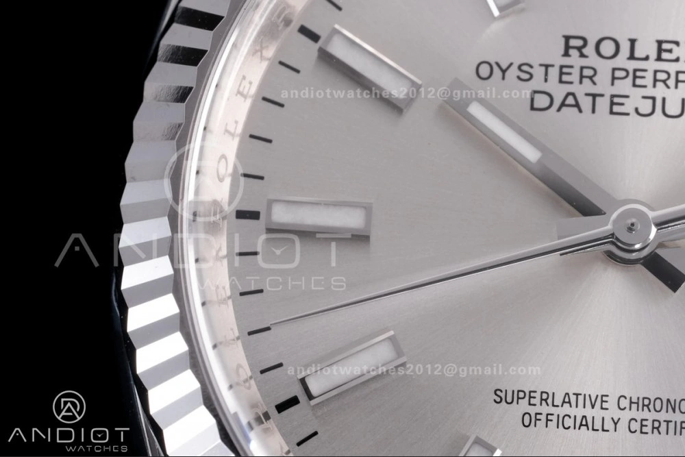 DateJust 36 126234 Clean 1:1 Best Edition 904L Steel Silver Stick Dial on Jubilee Bracelet SH3235