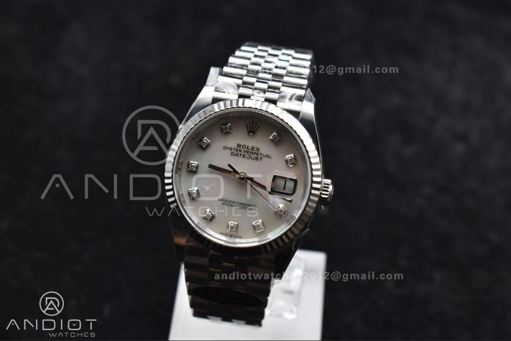 DateJust 36 126234 Clean 1:1 Best Edition 904L Steel White MOP Diamonds Dial on Jubilee Bracelet VR3235