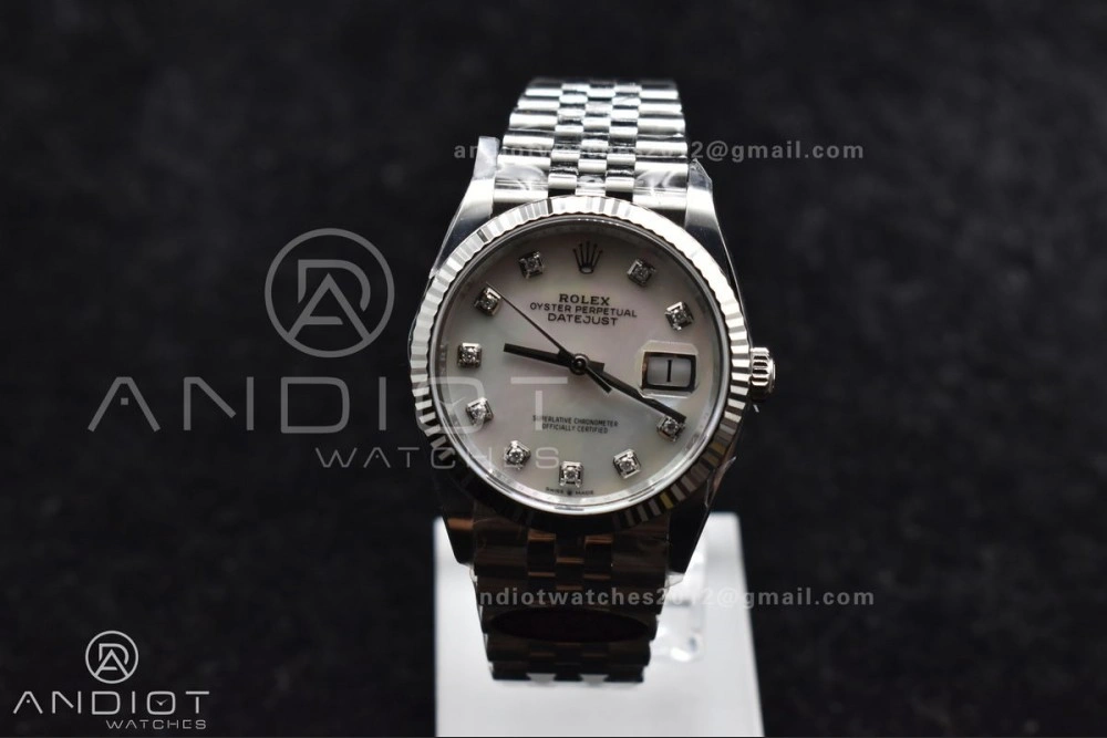 DateJust 36 126234 Clean 1:1 Best Edition 904L Steel White MOP Diamonds Dial on Jubilee Bracelet VR3235