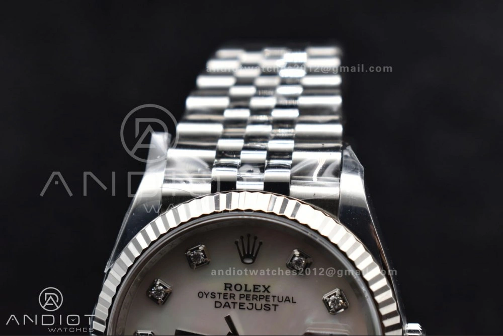 DateJust 36 126234 Clean 1:1 Best Edition 904L Steel White MOP Diamonds Dial on Jubilee Bracelet VR3235