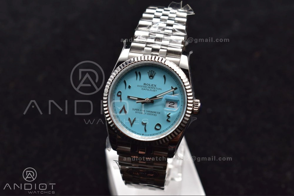 DateJust 36 126234 DIWF 1:1 Best Edition 904L Steel Tiffany Blue Dial Arabic Marker on Jubilee Bracelet SA3235