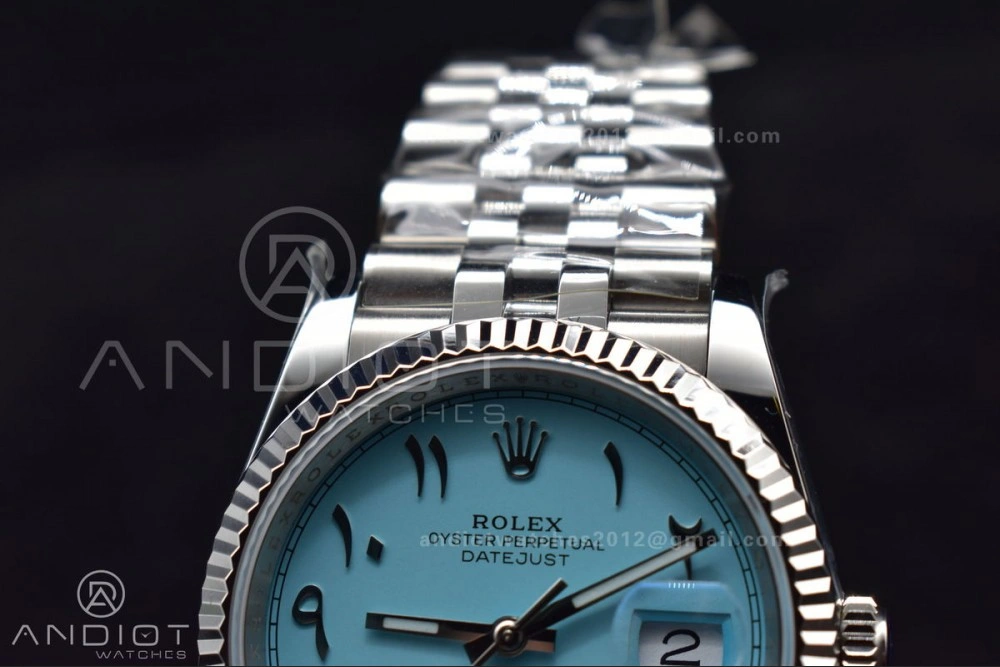 DateJust 36 126234 DIWF 1:1 Best Edition 904L Steel Tiffany Blue Dial Arabic Marker on Jubilee Bracelet SA3235