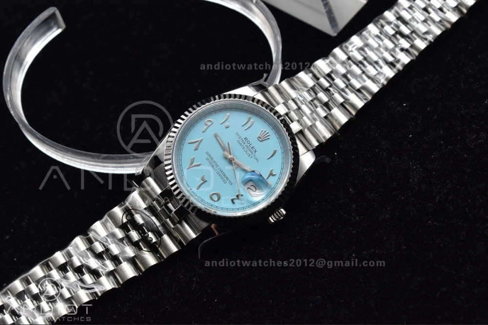 DateJust 36 126234 DIWF 1:1 Best Edition 904L Steel Tiffany Blue Dial Arabic Marker on Jubilee Bracelet SA3235