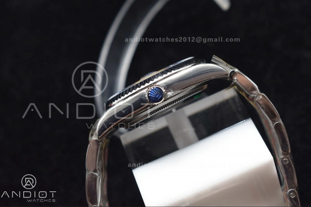 DateJust 36 DIWF 1:1 Best Edition 904L Steel Blue Diamonds Dial on Oyster Bracelet SA3235