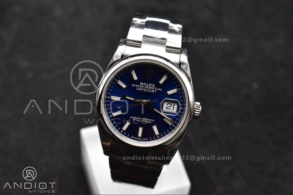 DateJust 36 SS 126200 904L Steel VSF 1:1 Best Edition Blue Dial on Oyster Bracelet VS3235