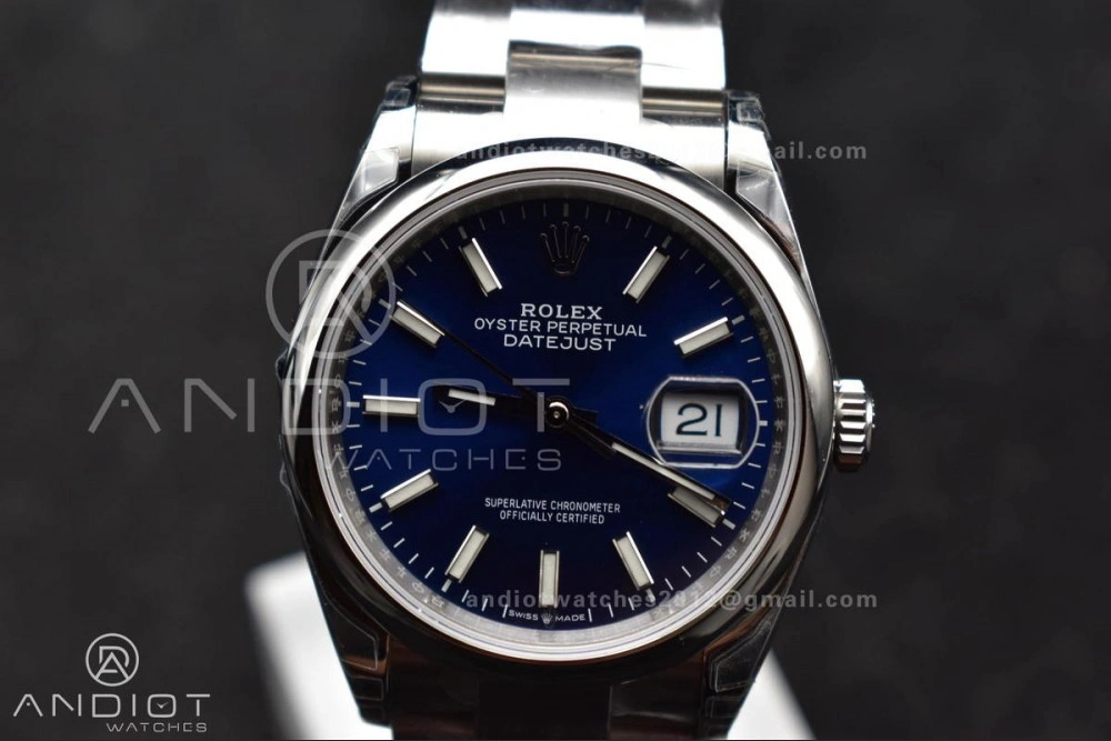 DateJust 36 SS 126200 904L Steel VSF 1:1 Best Edition Blue Dial on Oyster Bracelet VS3235