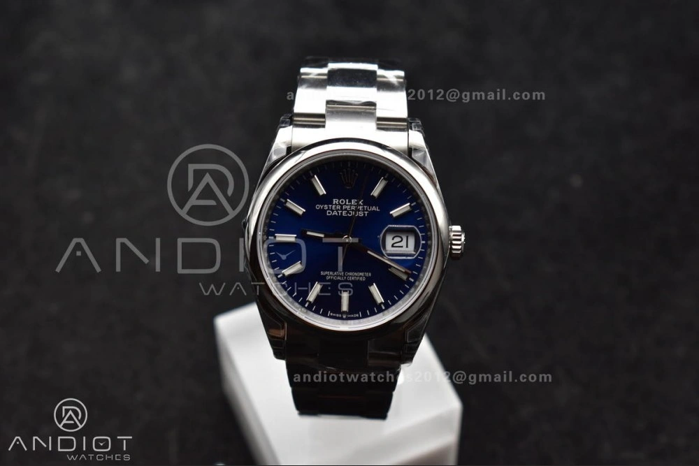 DateJust 36 SS 126200 904L Steel VSF 1:1 Best Edition Blue Dial on Oyster Bracelet VS3235