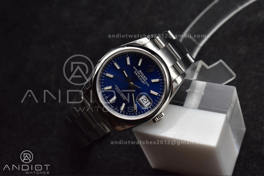 DateJust 36 SS 126200 904L Steel VSF 1:1 Best Edition Blue Dial on Oyster Bracelet VS3235