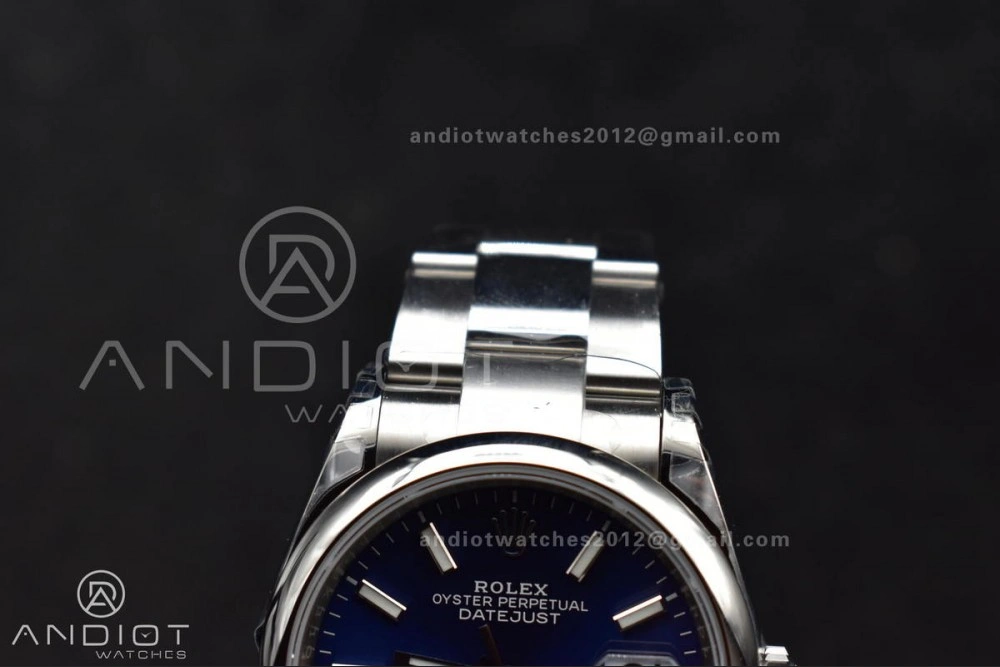 DateJust 36 SS 126200 904L Steel VSF 1:1 Best Edition Blue Dial on Oyster Bracelet VS3235