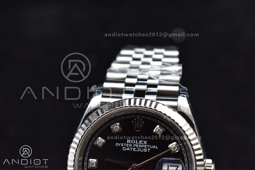 DateJust 36 SS 126234 VSF 1:1 Best Edition 904L Steel Black Diamond Dial On Jubilee Bracelet VS3235