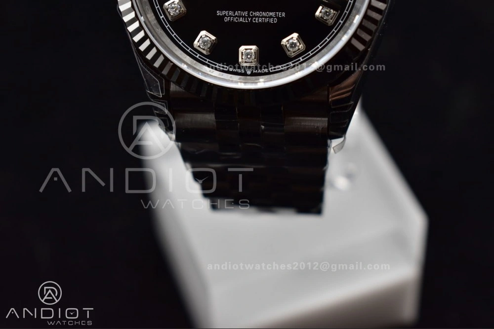 DateJust 36 SS 126234 VSF 1:1 Best Edition 904L Steel Black Diamond Dial On Jubilee Bracelet VS3235