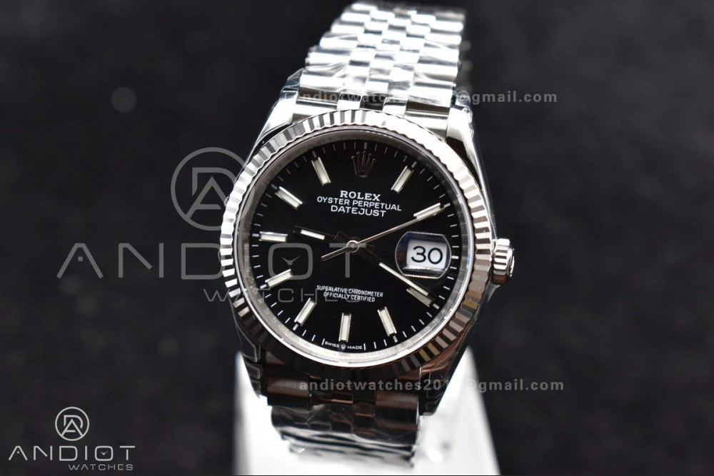 DateJust 36 SS 126234 VSF 1:1 Best Edition 904L Steel Black Stick Dial on Jubilee Bracelet VS3235