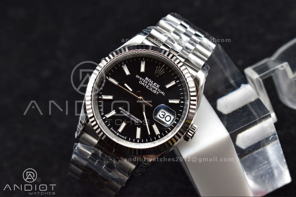 DateJust 36 SS 126234 VSF 1:1 Best Edition 904L Steel Black Stick Dial on Jubilee Bracelet VS3235