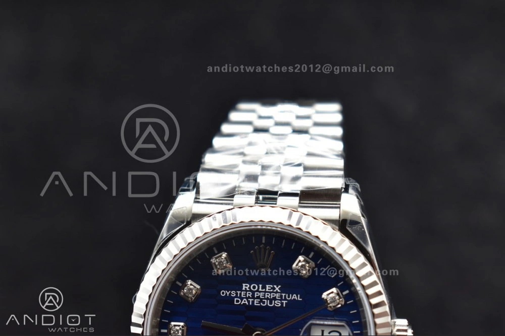 DateJust 36 SS 126234 VSF 1:1 Best Edition 904L Steel Blue Diamond Dial On Jubilee Bracelet VS3235