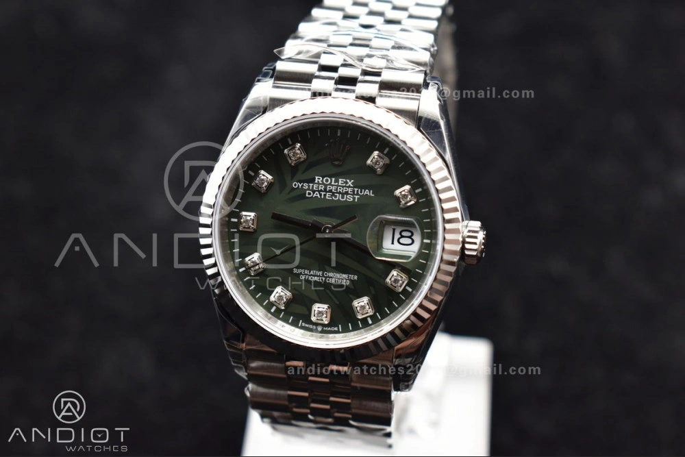 DateJust 36 SS 126234 VSF 1:1 Best Edition 904L Steel Green Diamond Dial On Jubilee Bracelet VS3235