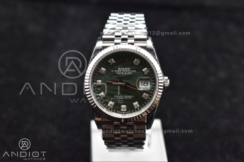 DateJust 36 SS 126234 VSF 1:1 Best Edition 904L Steel Green Diamond Dial On Jubilee Bracelet VS3235
