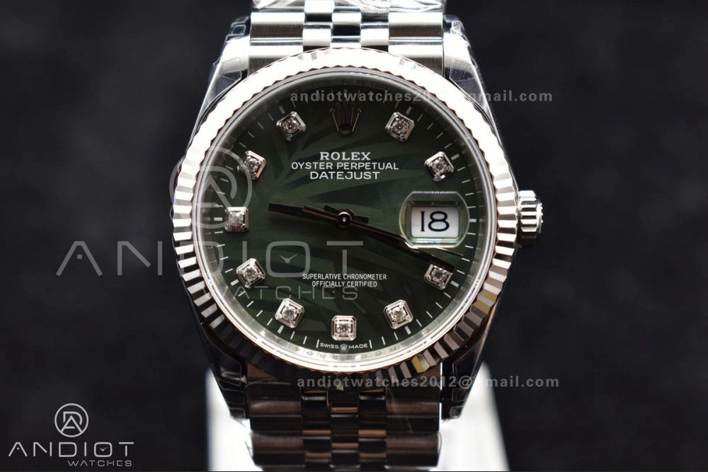 DateJust 36 SS 126234 VSF 1:1 Best Edition 904L Steel Green Diamond Dial On Jubilee Bracelet VS3235