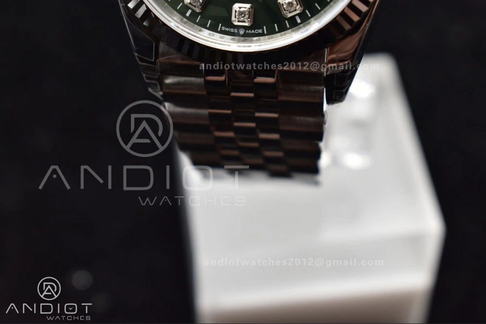 DateJust 36 SS 126234 VSF 1:1 Best Edition 904L Steel Green Diamond Dial On Jubilee Bracelet VS3235