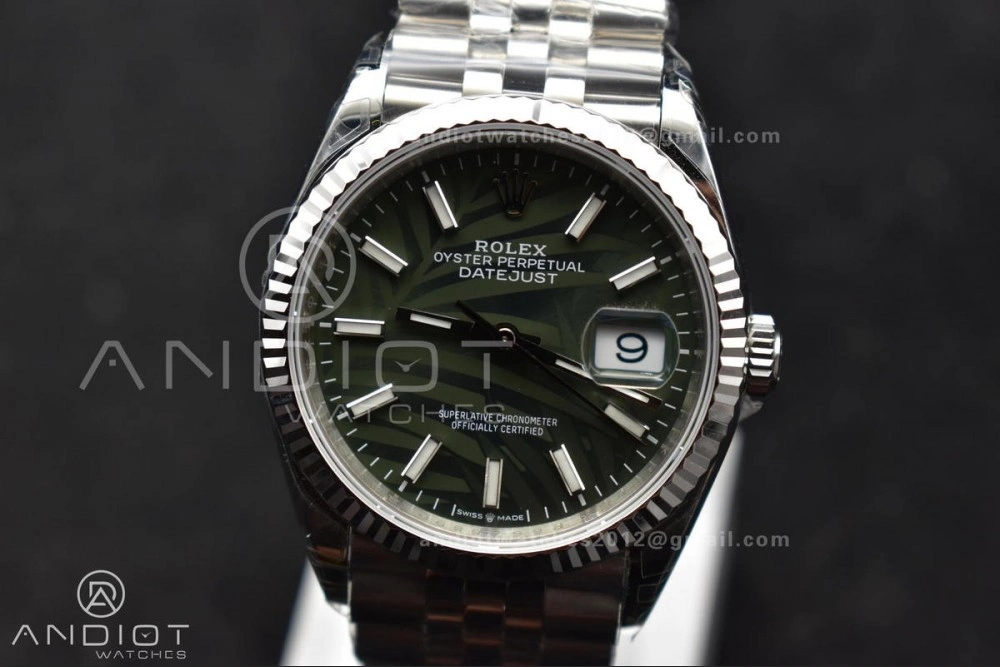 DateJust 36 SS 126234 VSF 1:1 Best Edition 904L Steel Green Leaf Dial on Jubilee Bracelet VS3235
