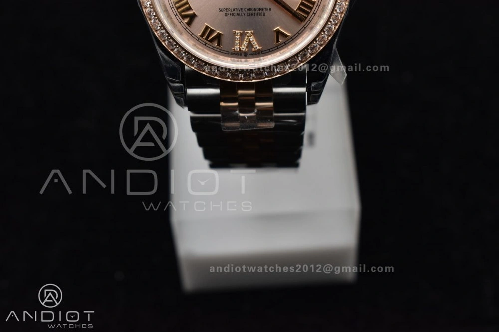 DateJust 36 SS 126281rbr VSF 1:1 Best Edition 904L Steel RG Roman Dial on Jubilee Bracelet VS3235