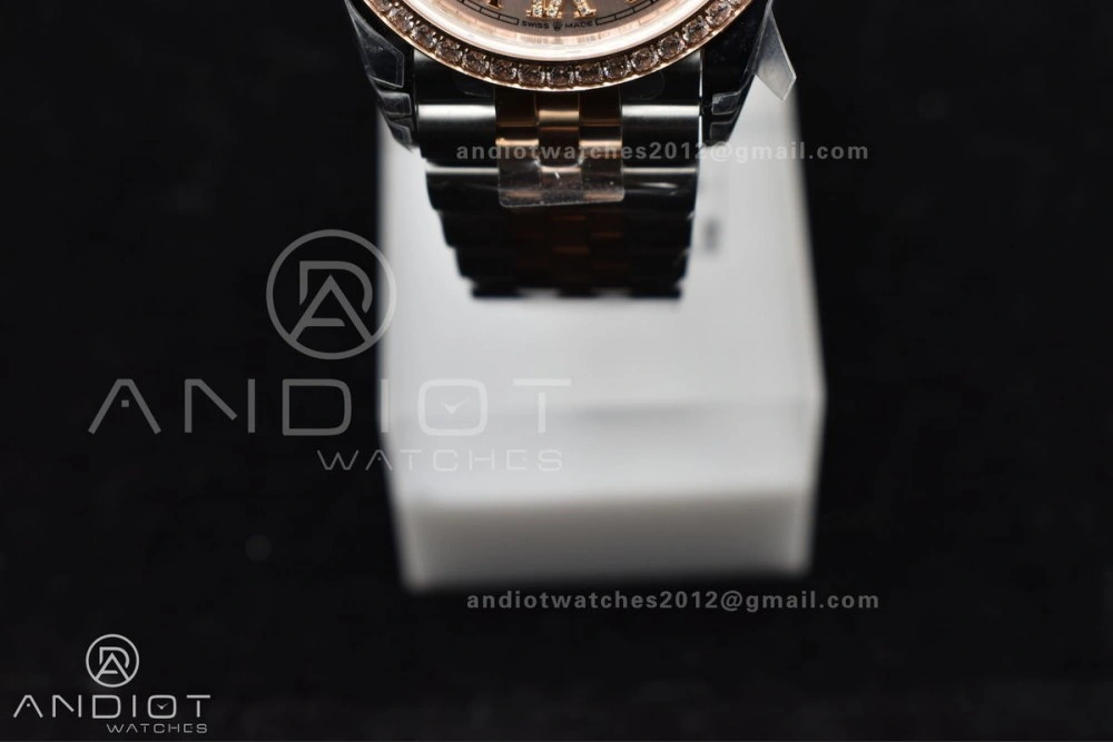 DateJust 36 SS 126281rbr VSF 1:1 Best Edition 904L Steel RG Roman Dial on Jubilee Bracelet VS3235