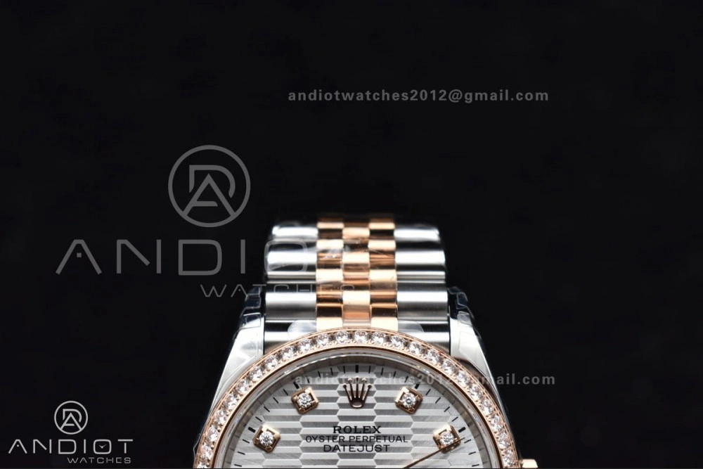 DateJust 36 SS 126281rbr VSF 1:1 Best Edition 904L Steel Silver Textured Dial on Jubilee Bracelet VS3235