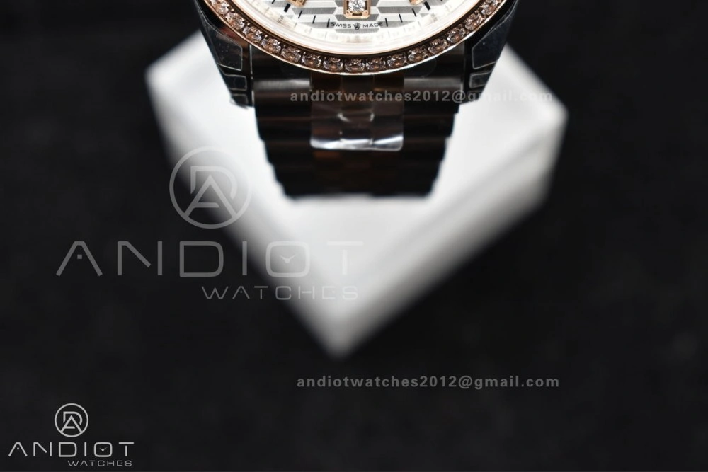 DateJust 36 SS 126281rbr VSF 1:1 Best Edition 904L Steel Silver Textured Dial on Jubilee Bracelet VS3235