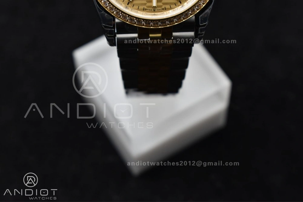 DateJust 36 SS 126283rbr VSF 1:1 Best Edition 904L Steel YG Textured Dial on Jubilee Bracelet VS3235