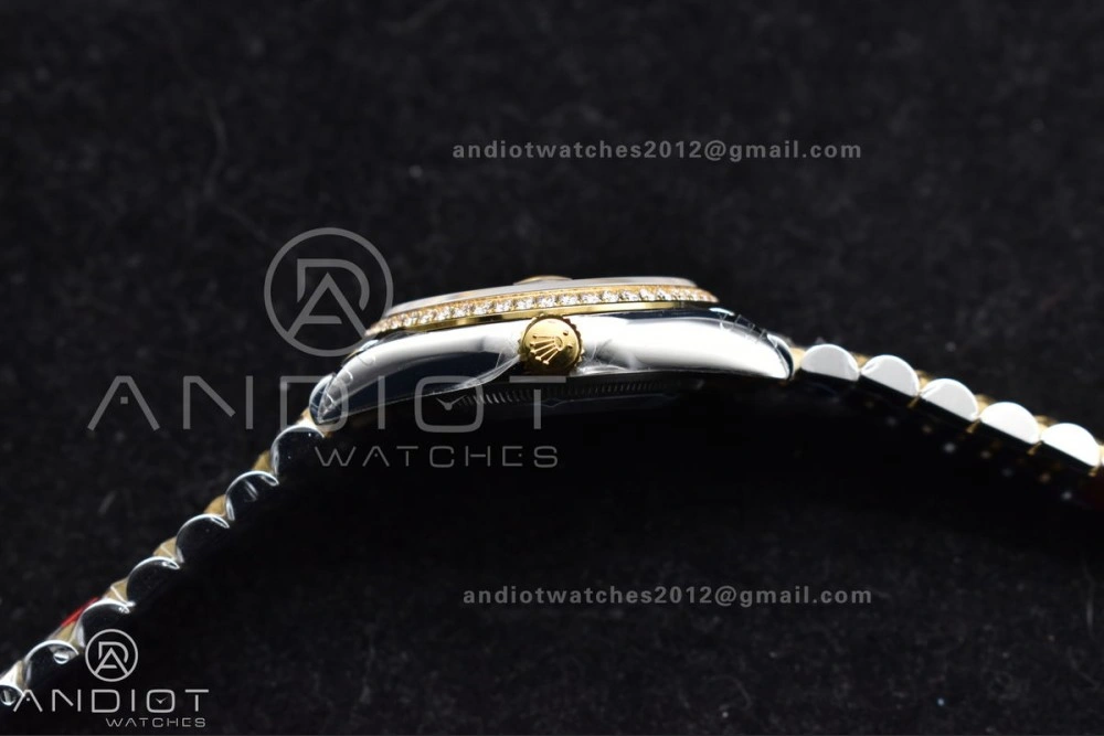 DateJust 36 SS 126283rbr VSF 1:1 Best Edition 904L Steel YG Textured Dial on Jubilee Bracelet VS3235