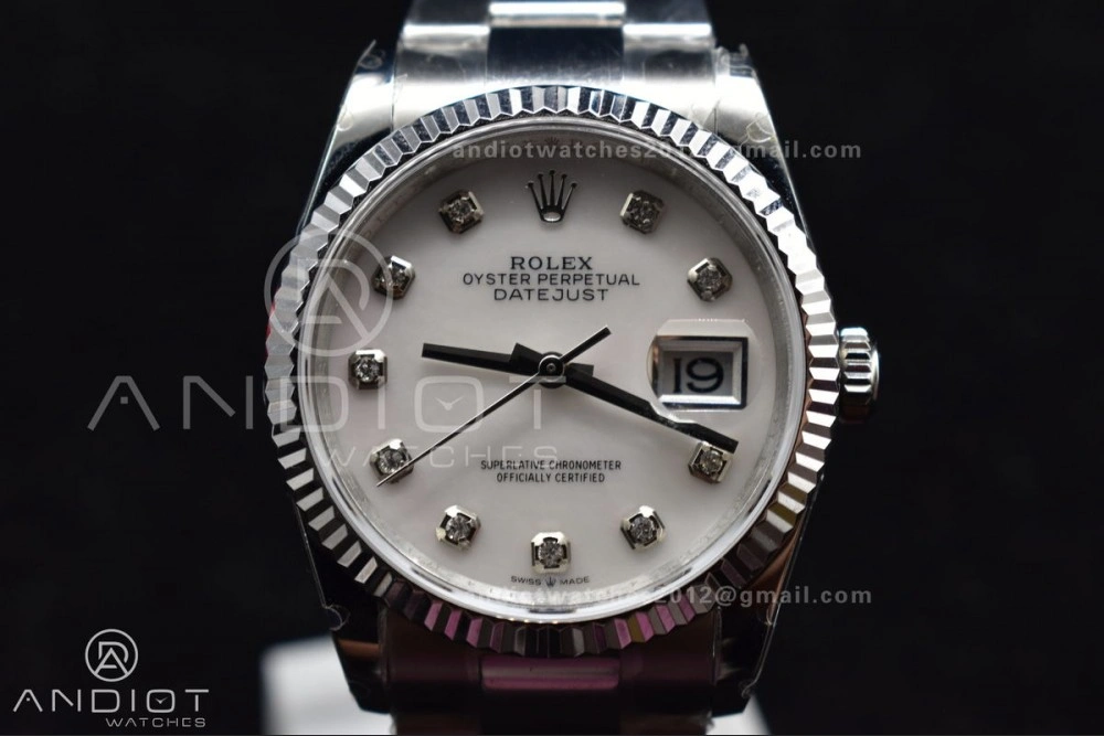 DateJust 36 SS BPF 1:1 Best Edition 316F Steel Oyster Diamond Dial On Jubilee Bracelet A2836
