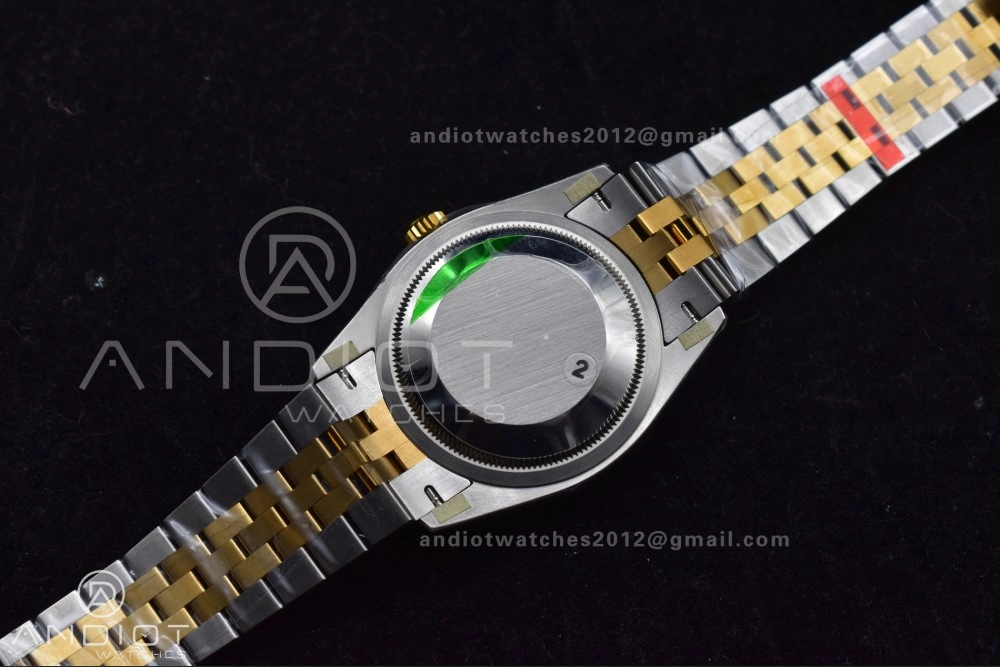 DateJust 36 SS RG 126231 VSF 1:1 Best Edition 904L Steel Gray Dial Green Roman Marker on Jubilee Bracelet VS3235