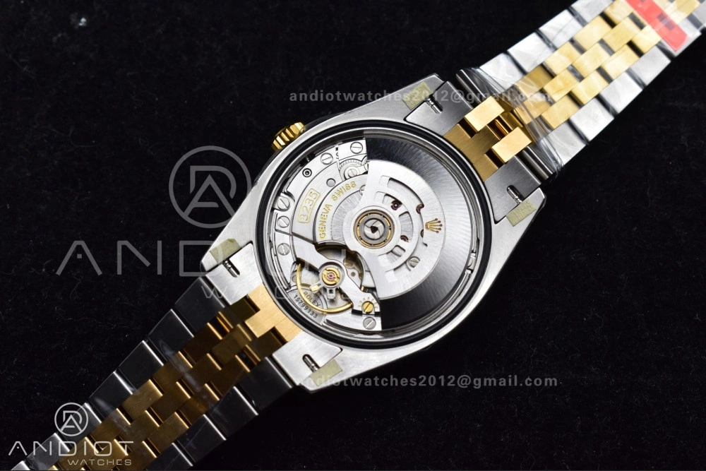 DateJust 36 SS RG 126231 VSF 1:1 Best Edition 904L Steel Gray Dial Green Roman Marker on Jubilee Bracelet VS3235