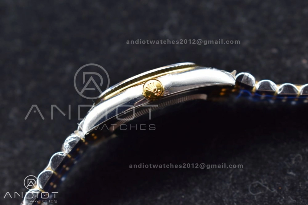 DateJust 36 SS YG 126231 VSF 1:1 Best Edition 904L Steel Gold Textured Dial on Jubilee Bracelet VS3235