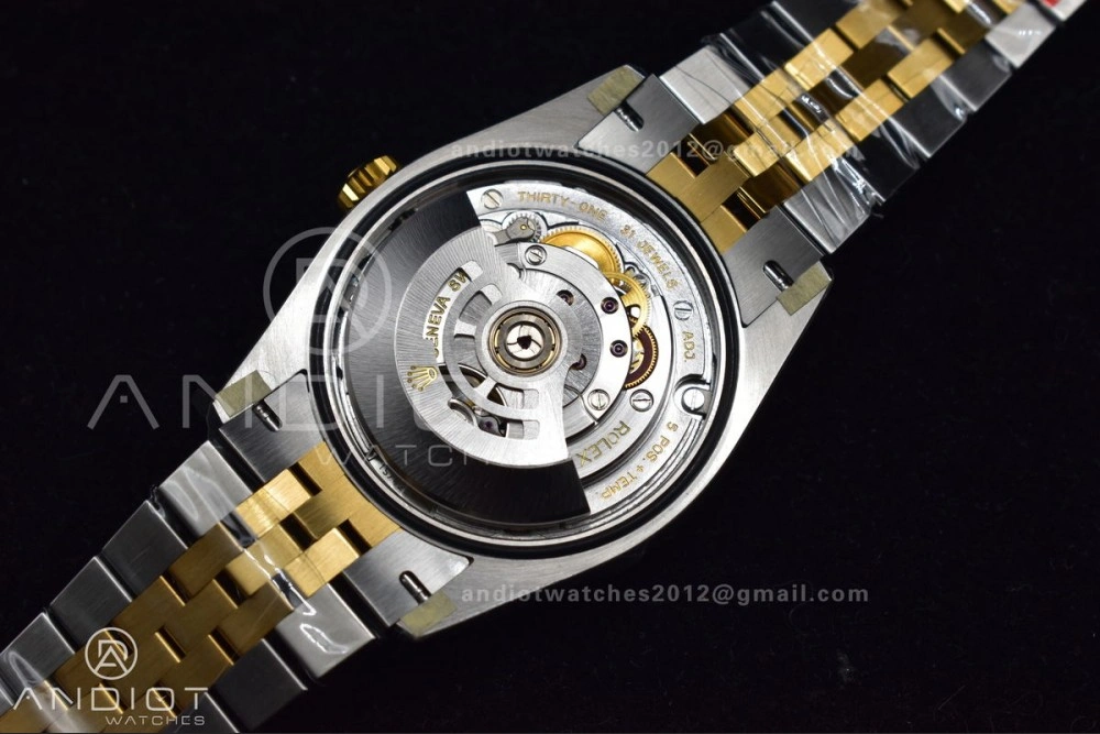 DateJust 36 SS YG 126231 VSF 1:1 Best Edition 904L Steel Gold Textured Dial on Jubilee Bracelet VS3235