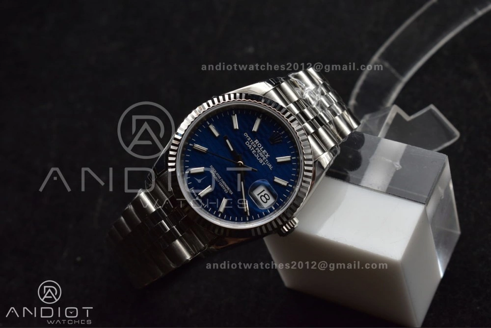 DateJust 36mm 126234 904L SS VSF 1:1 Best Edition Blue Checked Dial on Jubilee Bracelet VS3235